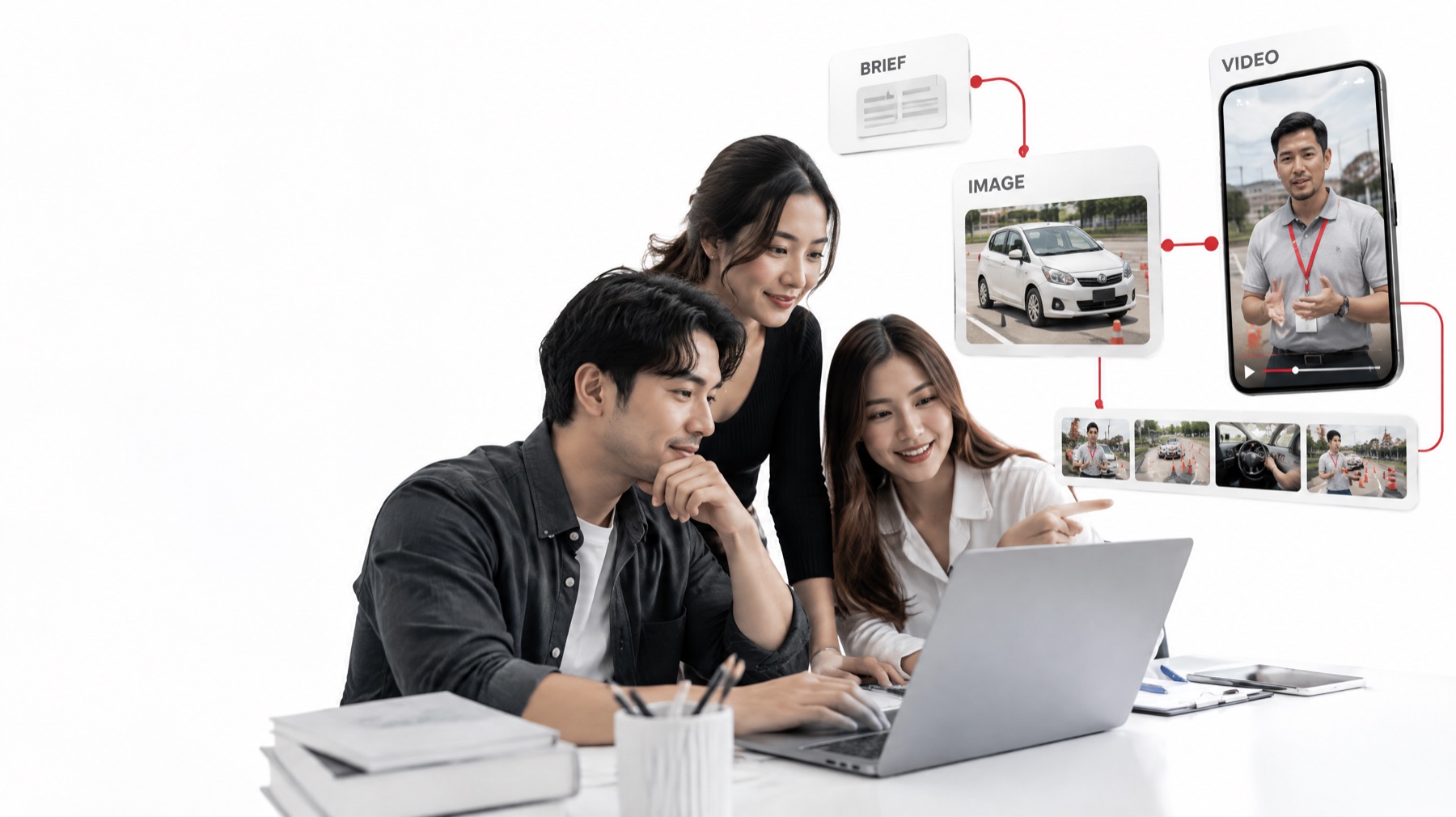 ทีมการตลาดและนักออกแบบใช้ AI Agent ผลิตภาพและวิดีโอโฆษณา