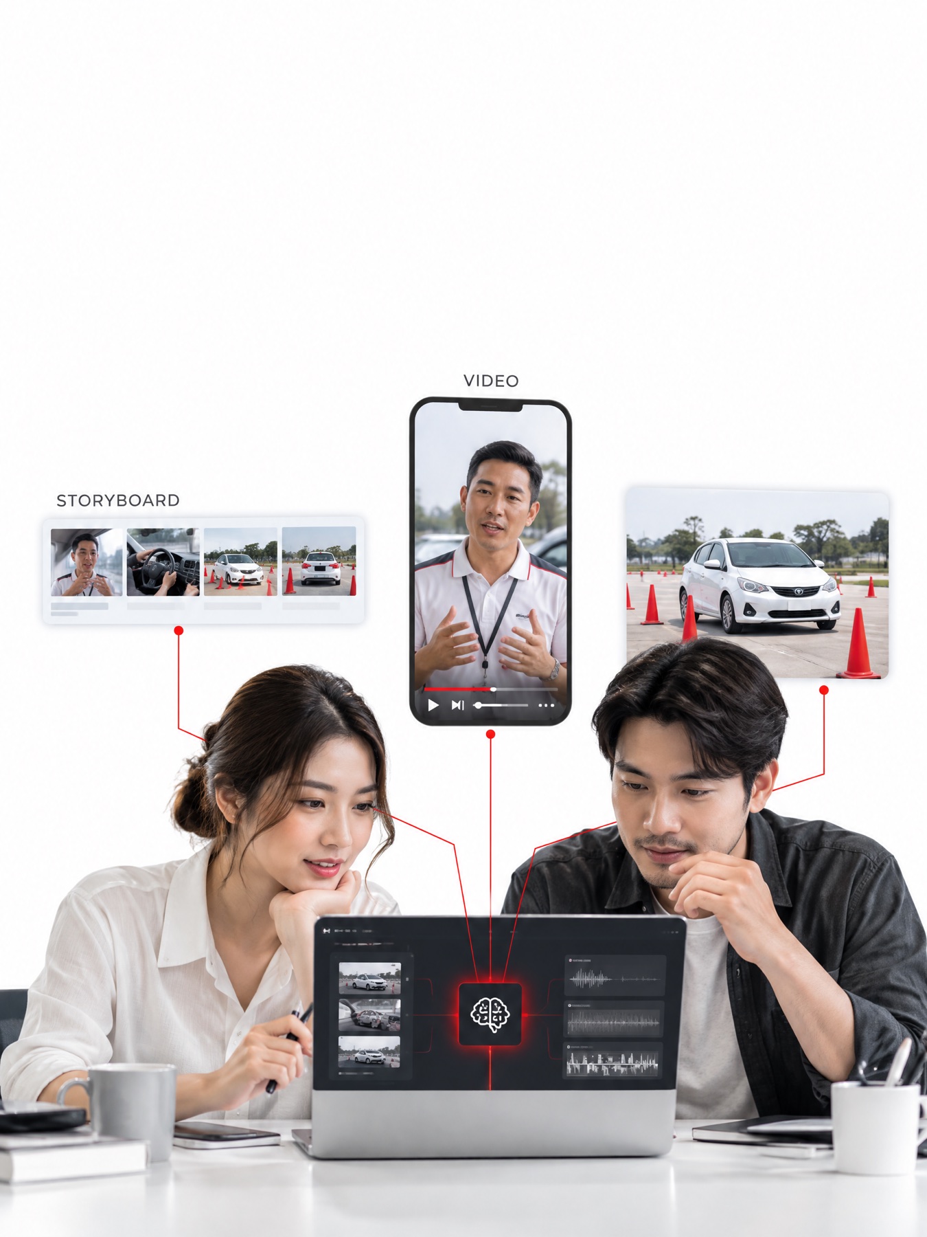 ทีมใช้ Agent ทำสตอรี่บอร์ดและวิดีโอ